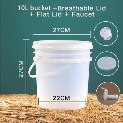 FarmWise 10L Fermentation Container with Airlock Kit