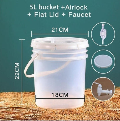 FarmWise 10L Fermentation Container with Airlock Kit