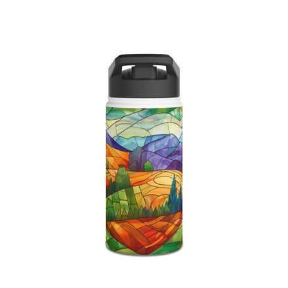 Mosaic Farm Stainless Steel Water Bottle, Standard Lid