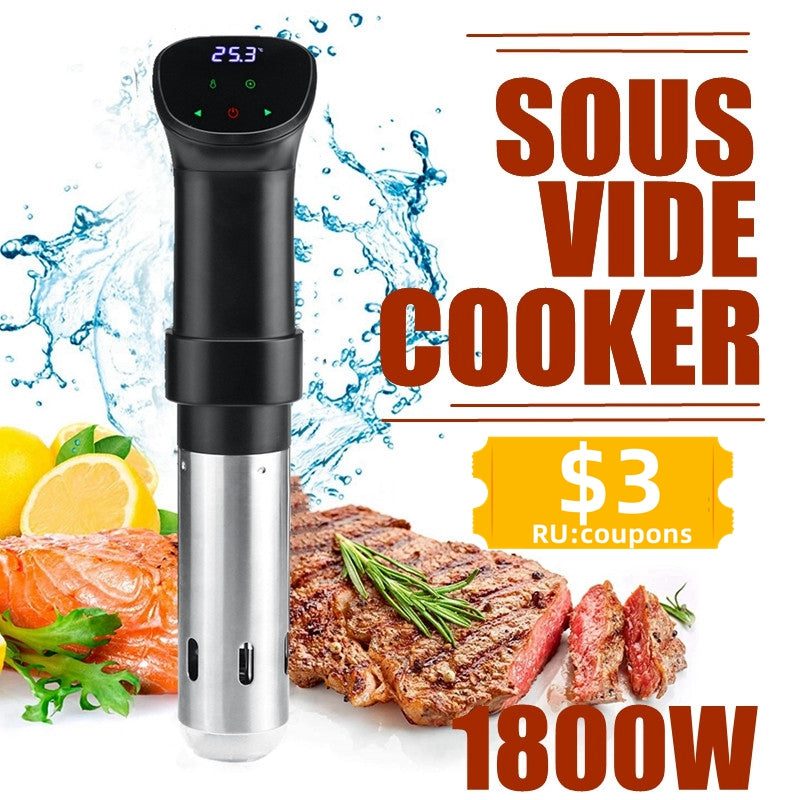 Sous Vide Precision Cooker 1800W IPX7 Waterproof Immersion Circulator ...