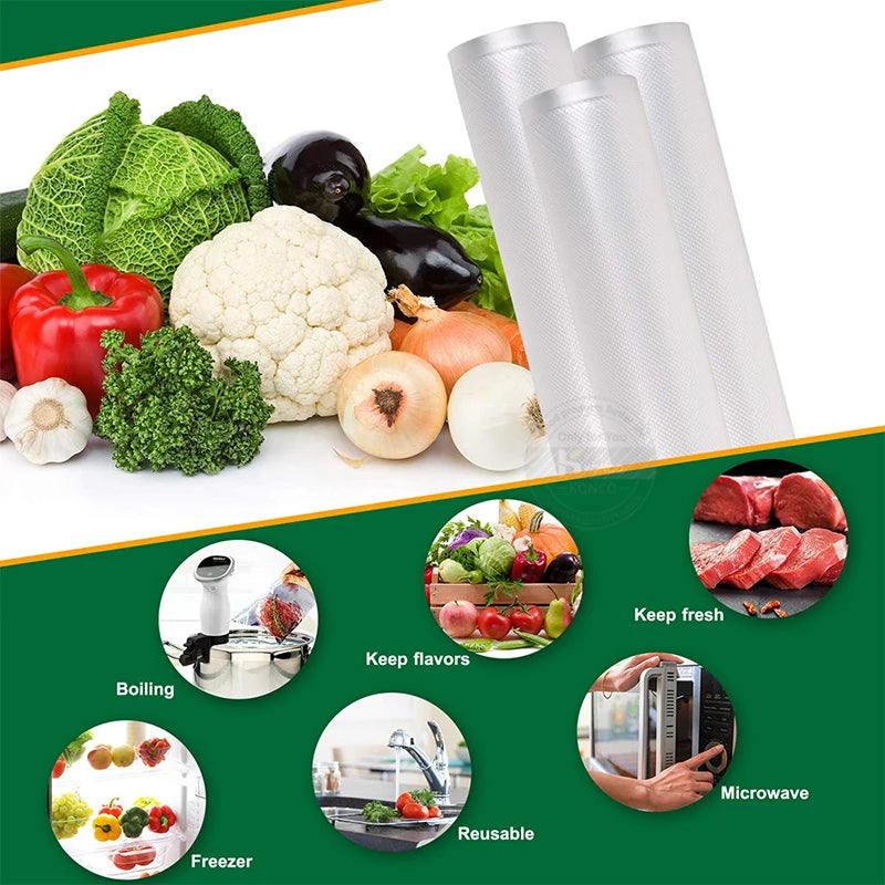 Vacuum Sealer Bags Roll Food Storage Bags