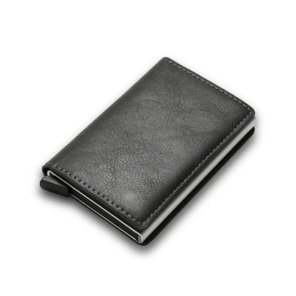 Carbon Fiber RFID Trifold Card Holder Wallet