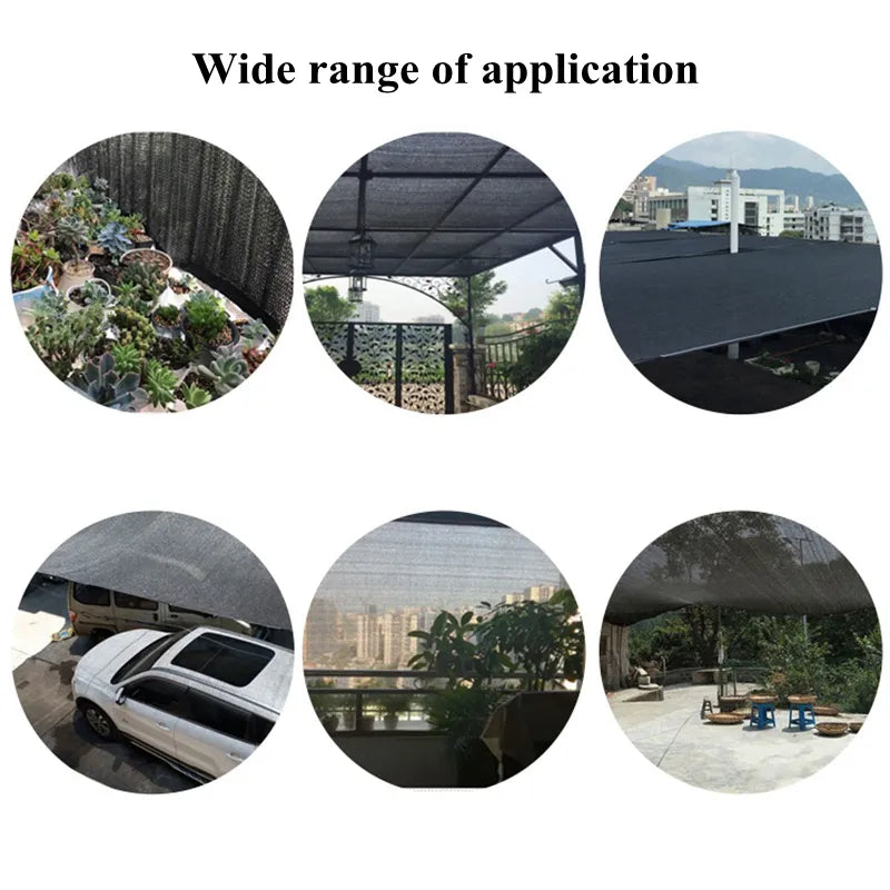 Black Anti-UV HDPE Sunshade Net Garden Succulent Plant Shading Net