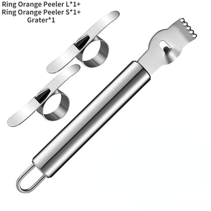 Stainless Steel Citrus Fruit Peeler & Zester Set