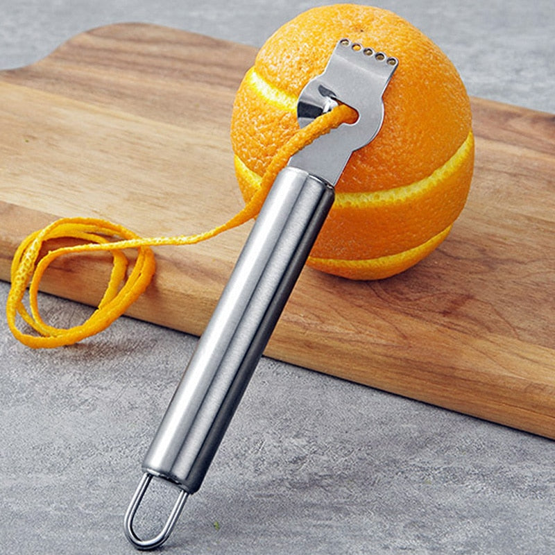 Stainless Steel Citrus Fruit Peeler & Zester Set