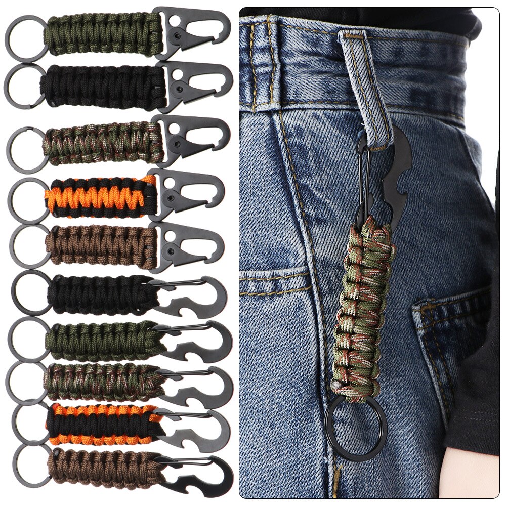 Survival Gear Keychain Paracord Tool