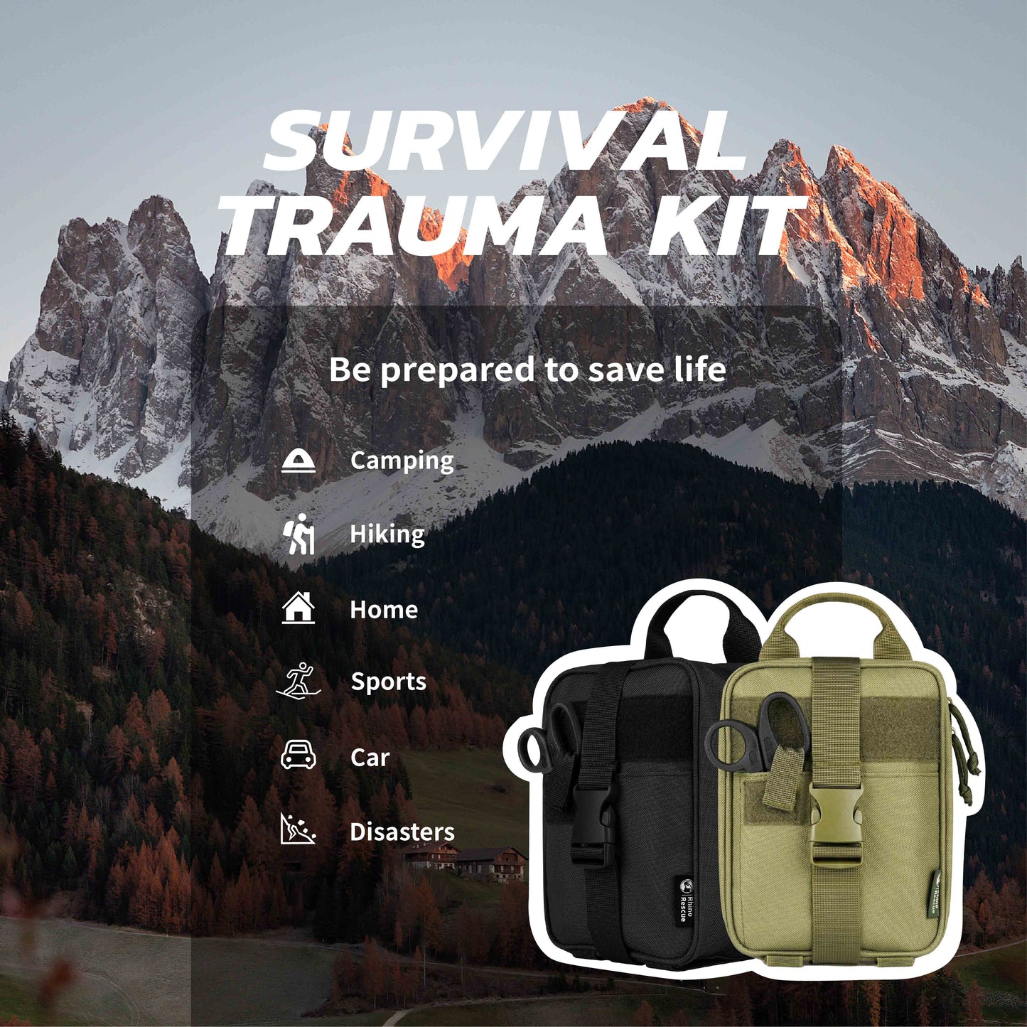 Rhino Rescue Survival Trauma Kit