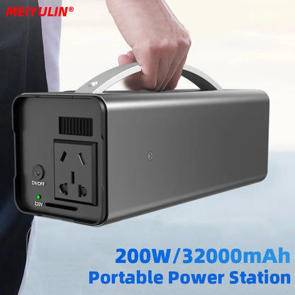 SurvivalFarmin 220V 200W Portable Solar Generator Power Station