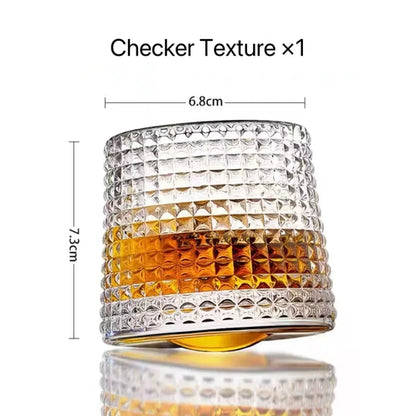 Gyroscopic Whisky Glass Tumbler Set - Rotating Hemisphere Design