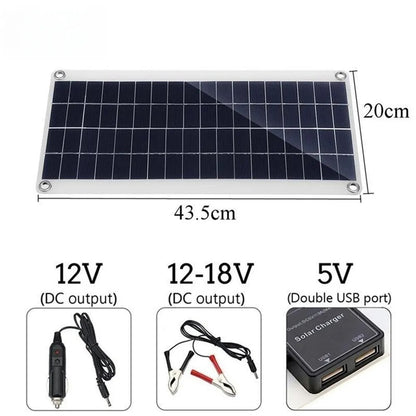 EcoCharge 1000W Solar Panel Kit with Controller