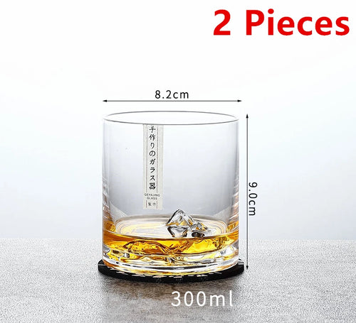 Crystal Iceberg Whiskey Tumbler Set