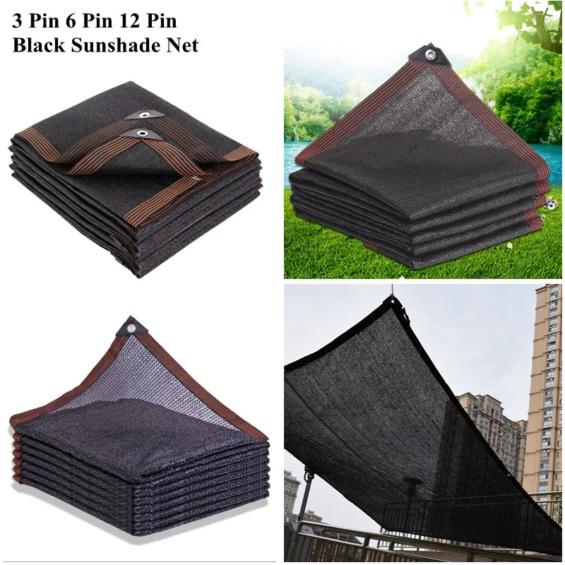 Black Anti-UV HDPE Sunshade Net Garden Succulent Plant Shading Net