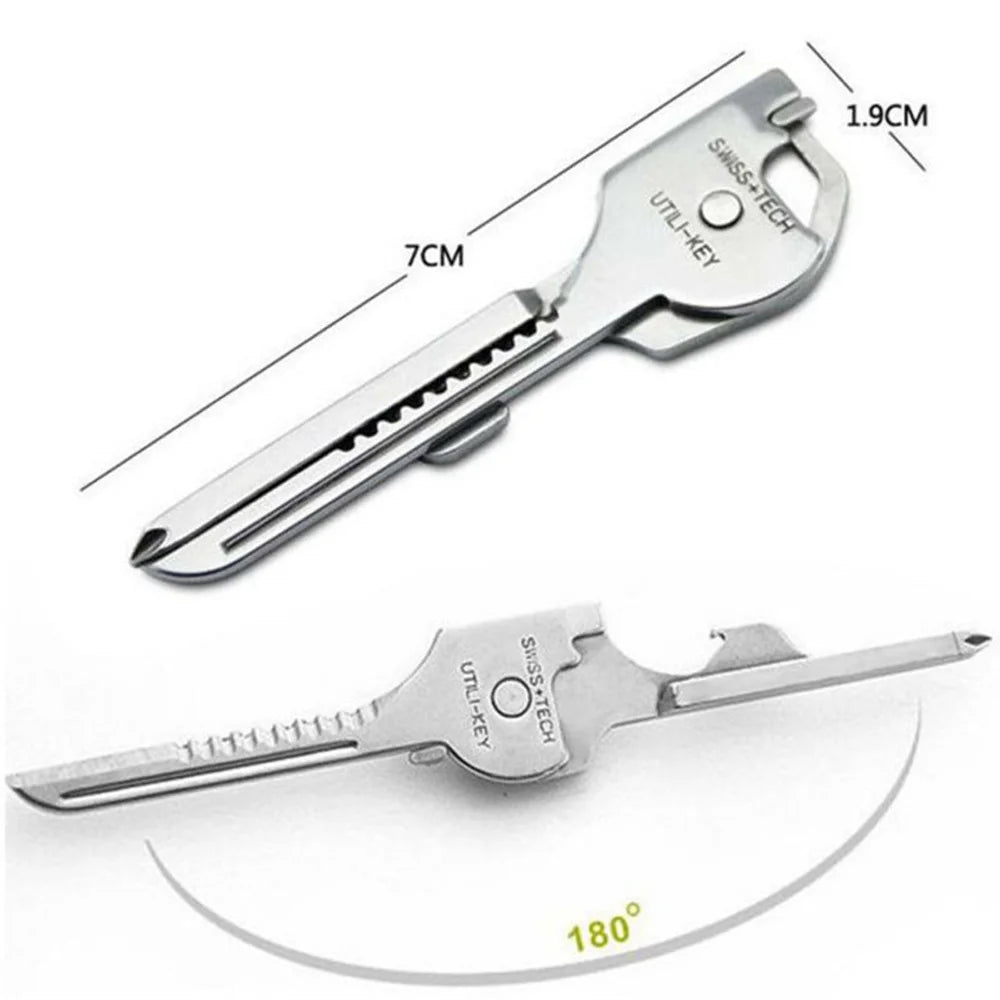 Multi-function 6-in-1 Folding Knife Keychain