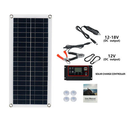 EcoCharge 1000W Solar Panel Kit with Controller