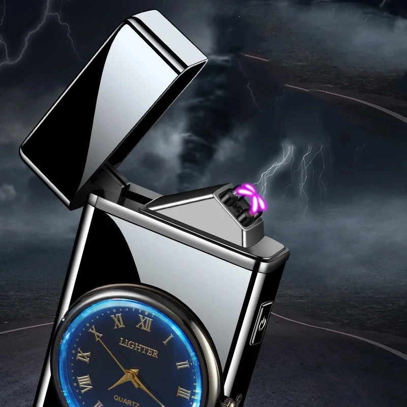 ChronoFlame - Dual Arc Timekeeper Lighter