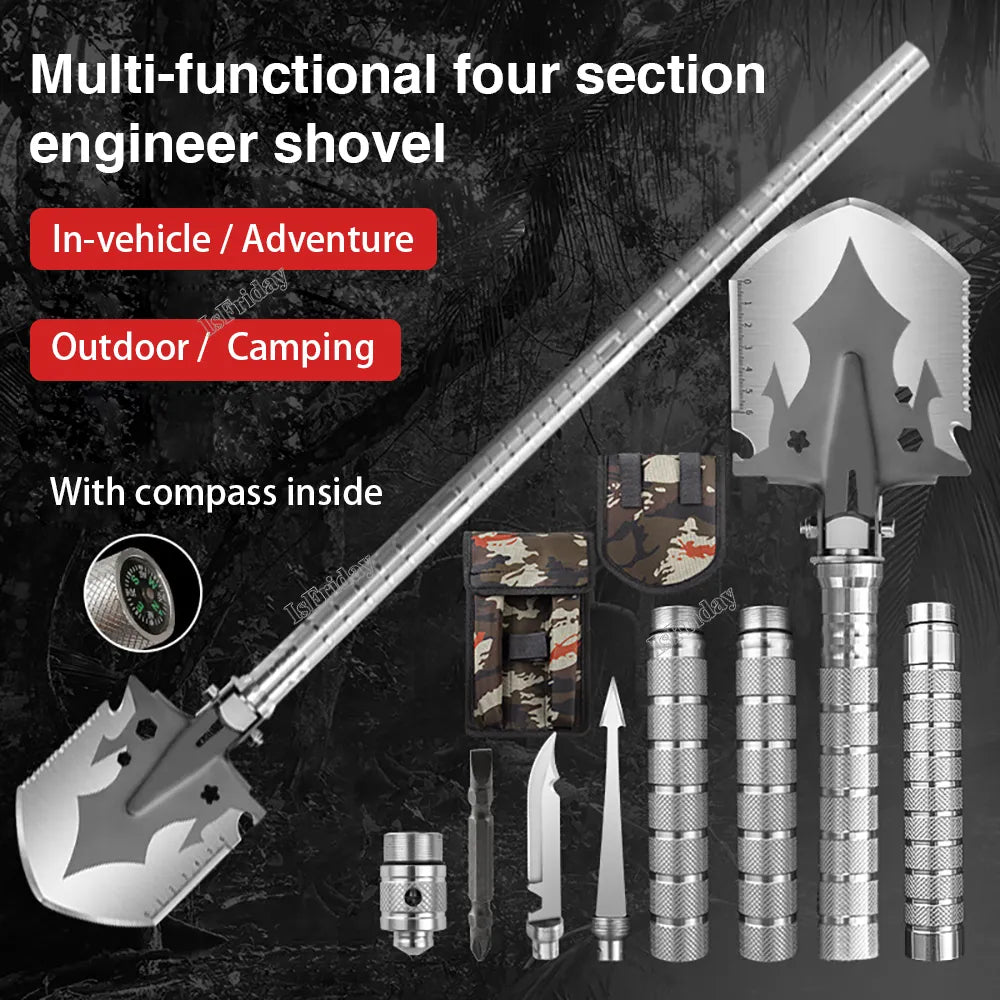 VersaTrek 4-in-1 Tactical Survival Shovel