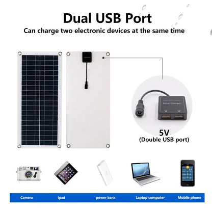 EcoCharge 1000W Solar Panel Kit with Controller