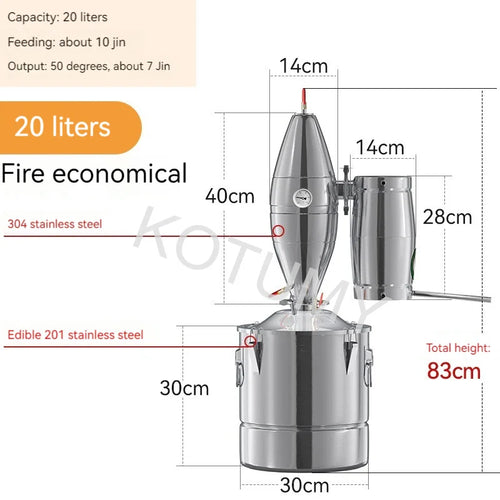 FlameMaster™ 20L Essential Survival Distillery Kit