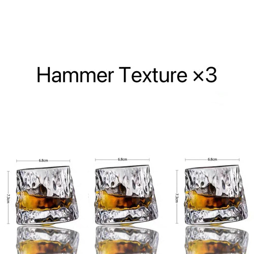 Gyroscopic Whisky Glass Tumbler Set - Rotating Hemisphere Design