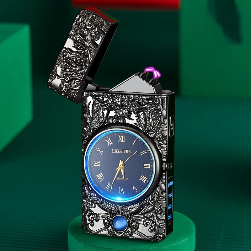 ChronoFlame - Dual Arc Timekeeper Lighter