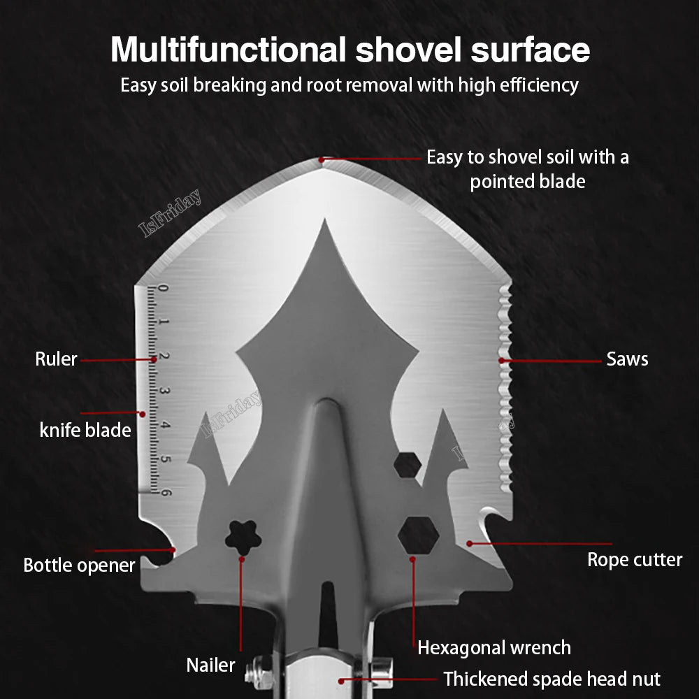 VersaTrek 4-in-1 Tactical Survival Shovel