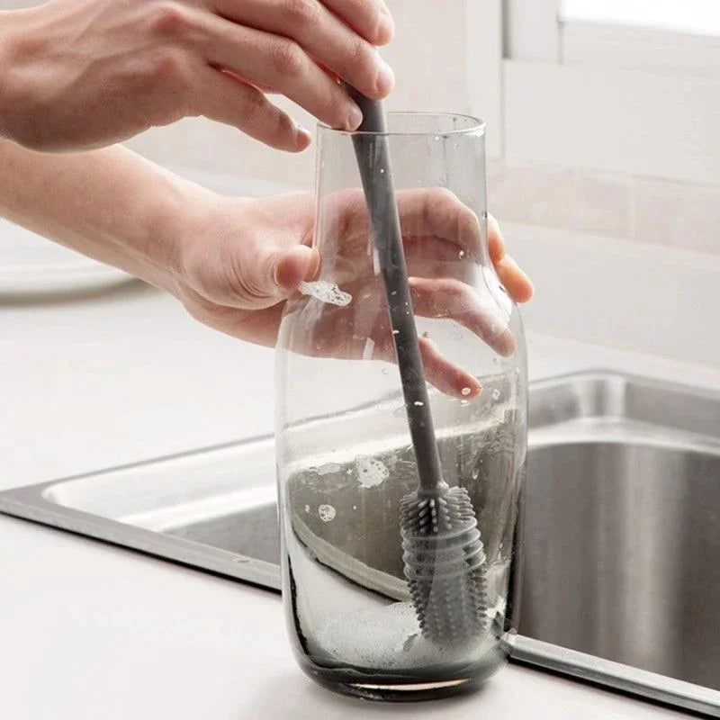 HygieniClean FlexiBrush - Long-Handle Silicone Bottle Cleaner