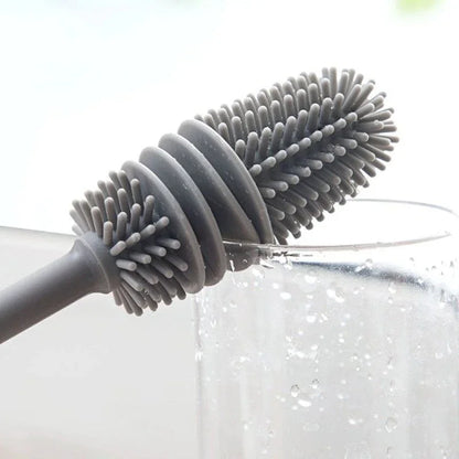 HygieniClean FlexiBrush - Long-Handle Silicone Bottle Cleaner