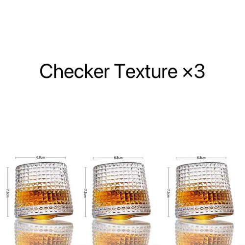 Gyroscopic Whisky Glass Tumbler Set - Rotating Hemisphere Design