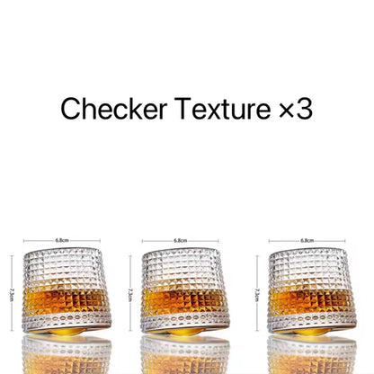 Gyroscopic Whisky Glass Tumbler Set - Rotating Hemisphere Design