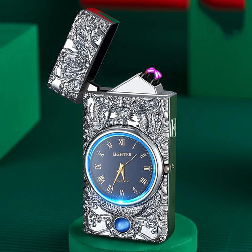 ChronoFlame - Dual Arc Timekeeper Lighter