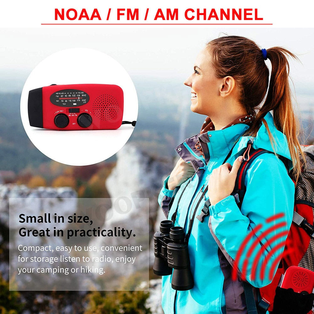 SolarSentry All-in-One Emergency Weather Radio & Power Bank