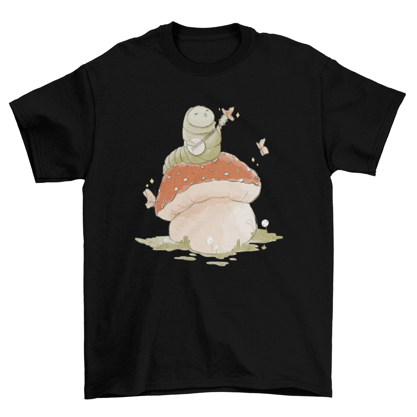 Caterpillar mushroom t-shirt