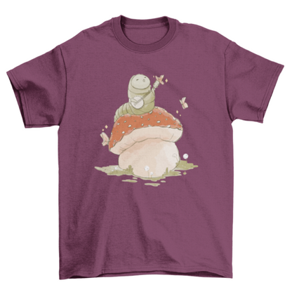 Caterpillar mushroom t-shirt